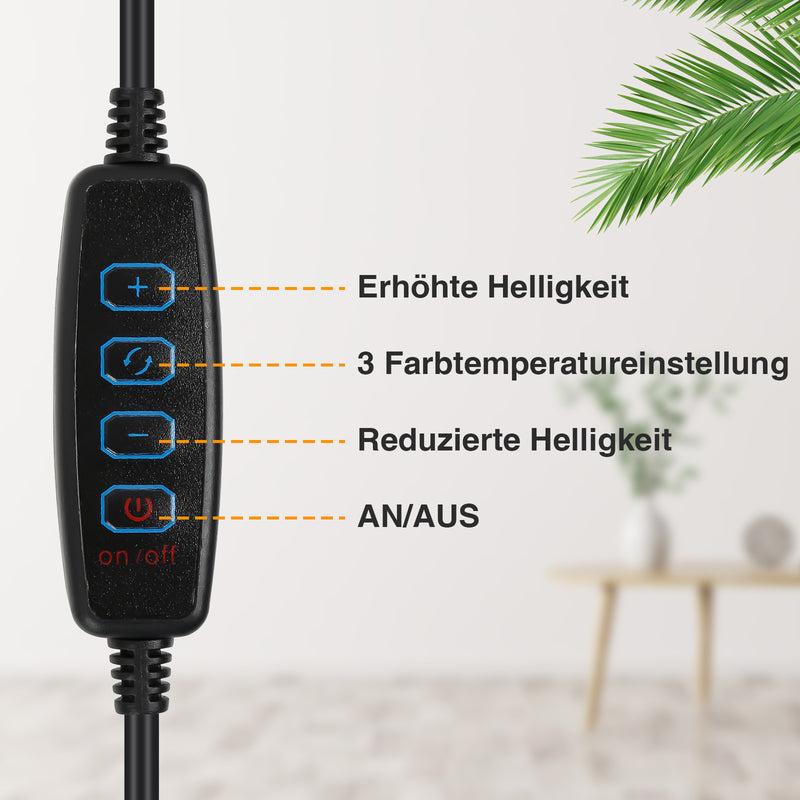 Sonnewelt LED Tischlampe Leselampe Dimmbar 10W