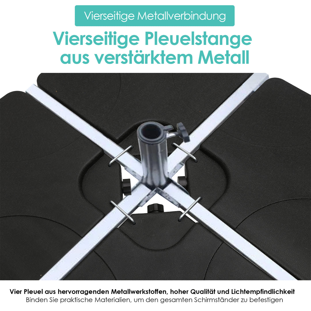 Sonnewelt Schirmständer befüllbar 100kg