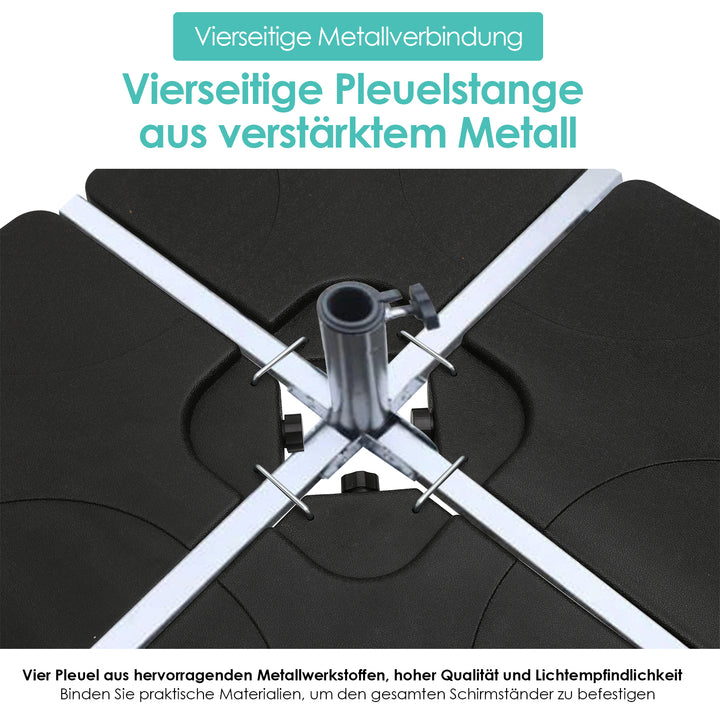 Sonnewelt Schirmständer befüllbar 100kg