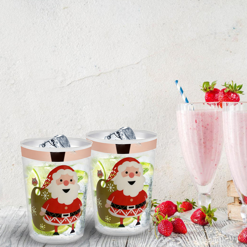Sonnewelt 50X Trinkbecher Weihnachten Plastikbecher 0,35L