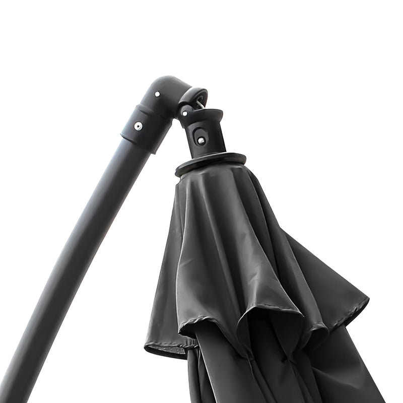 Sonnewelt Ampelschirm Sonnenschirm Ø300cm Ø350cm mit LED Solar