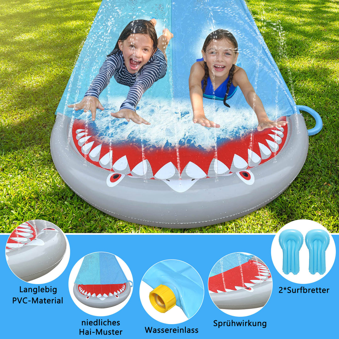 Sonnewelt Kinder Wasserrutsch PVC Rasen Pool