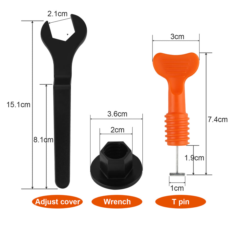 Sonnewelt 110/220Stück Fliesen Leveler Nivelliersystem Kits mit 4PCS Schraubenschlüssel