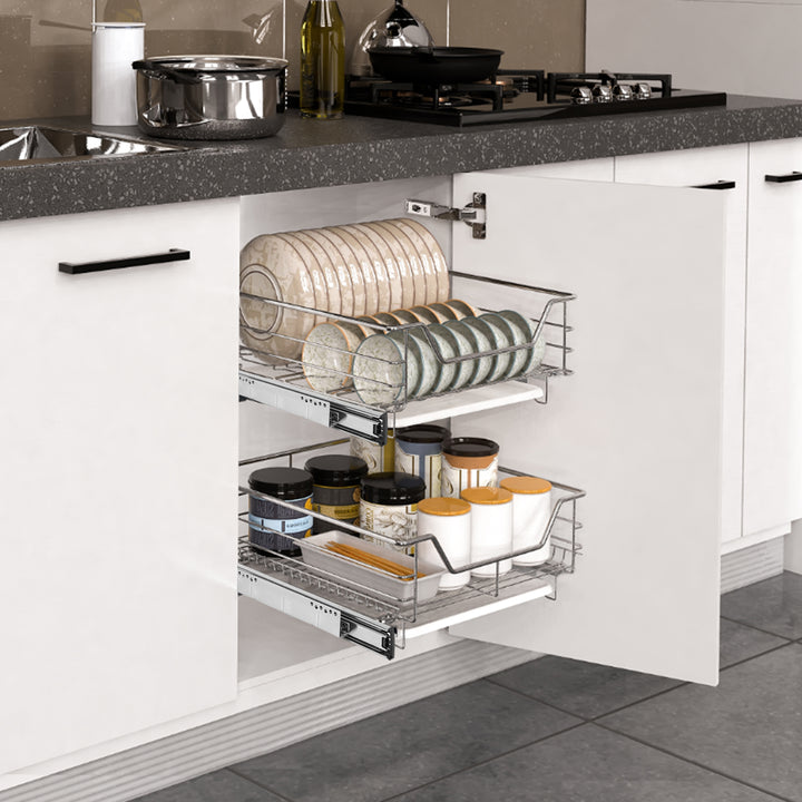 Sonnewelt kitchen drawer telescopic drawer metal 2 pieces