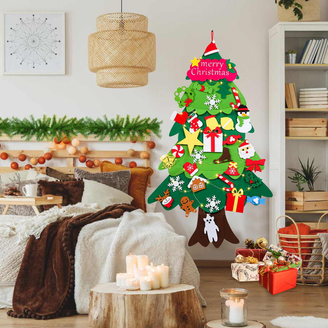 Sonnewelt Filz LED Weihnachtsbaum 105cm DIY