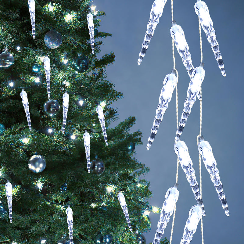 Sonnewelt LED Eiszapfen Lichterkette 40 LEDs