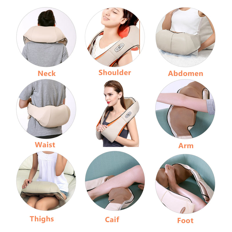 Sonnewelt Shiatsu Massage Nackenmassagegerät Auto Elektrische