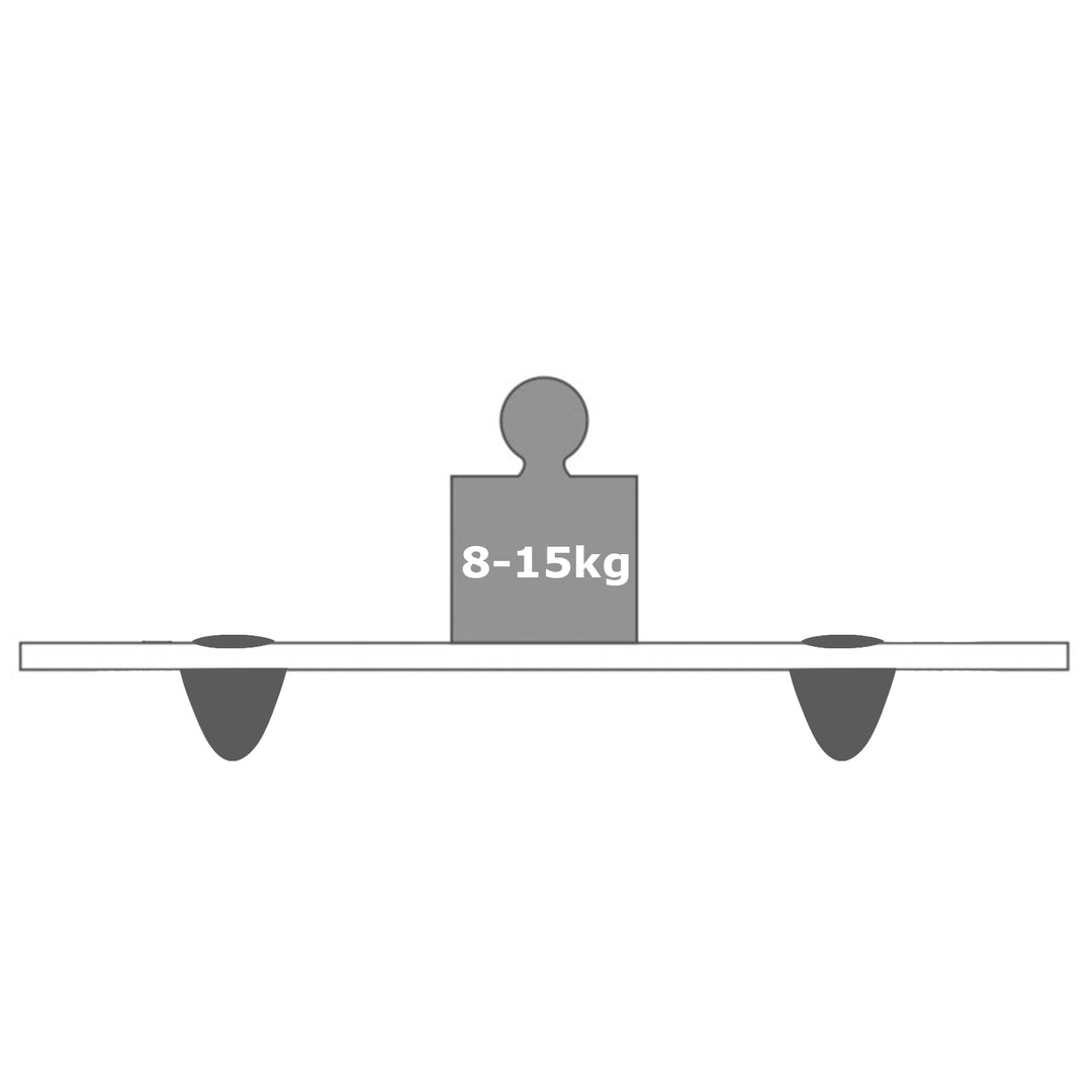 Sonnewelt glass shelf wall shelf frosted glass/clear glass