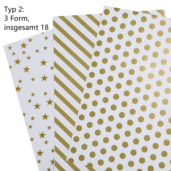 Sonnewelt Geschenkpapier Weihnachtspapier 70 * 50 cm