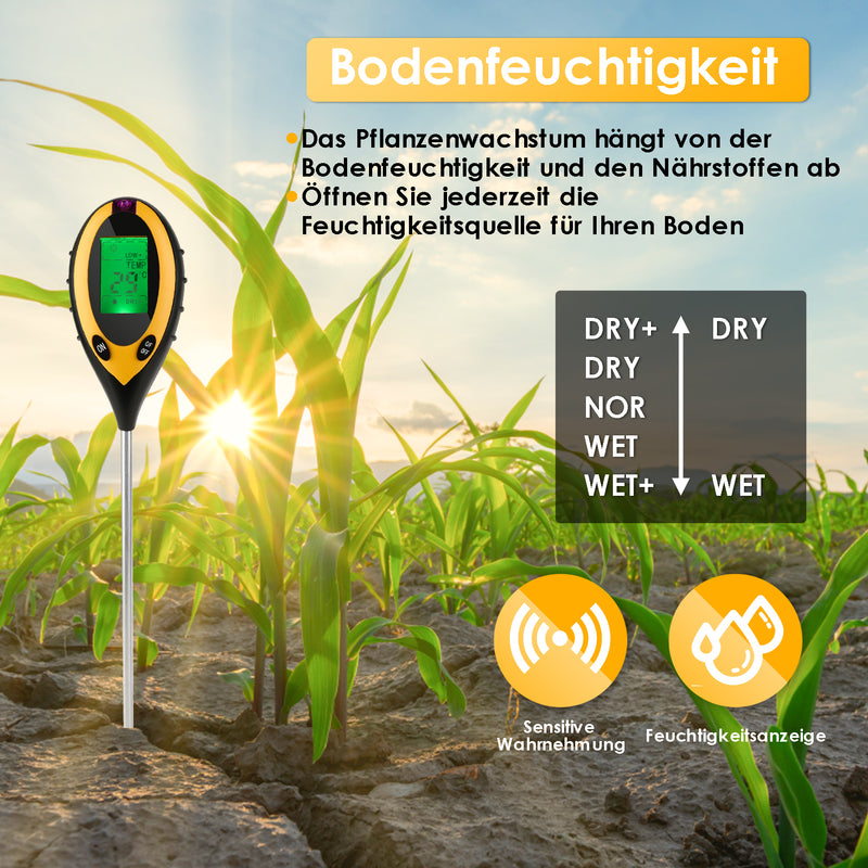 Sonnewelt Bodentester 4 in 1 PH Wert
