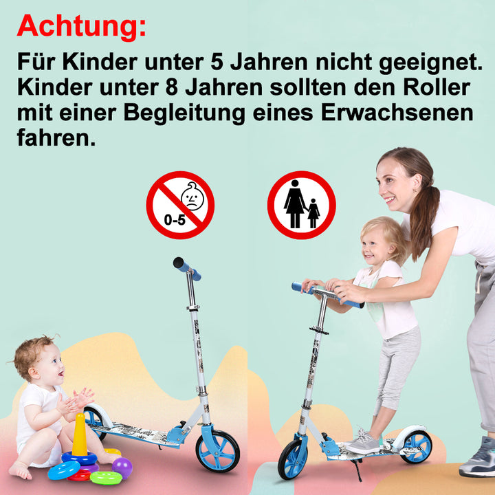 Sonnewelt Aluminium Kinder Scooter Für Kinder ab 5 Jahren