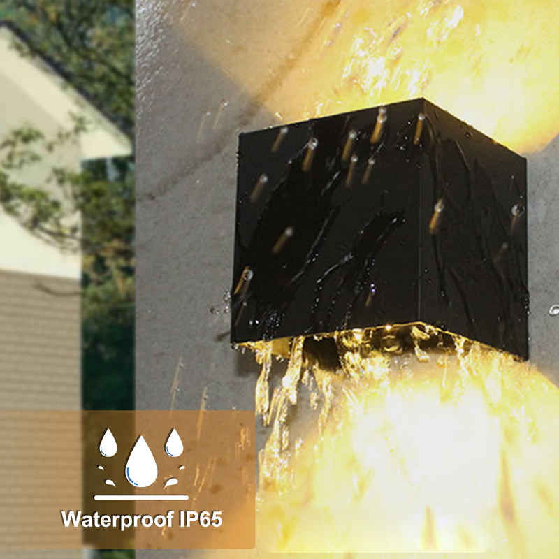 Sonnewelt LED Wandleuchte Wasserdicht Außen 7W/12W