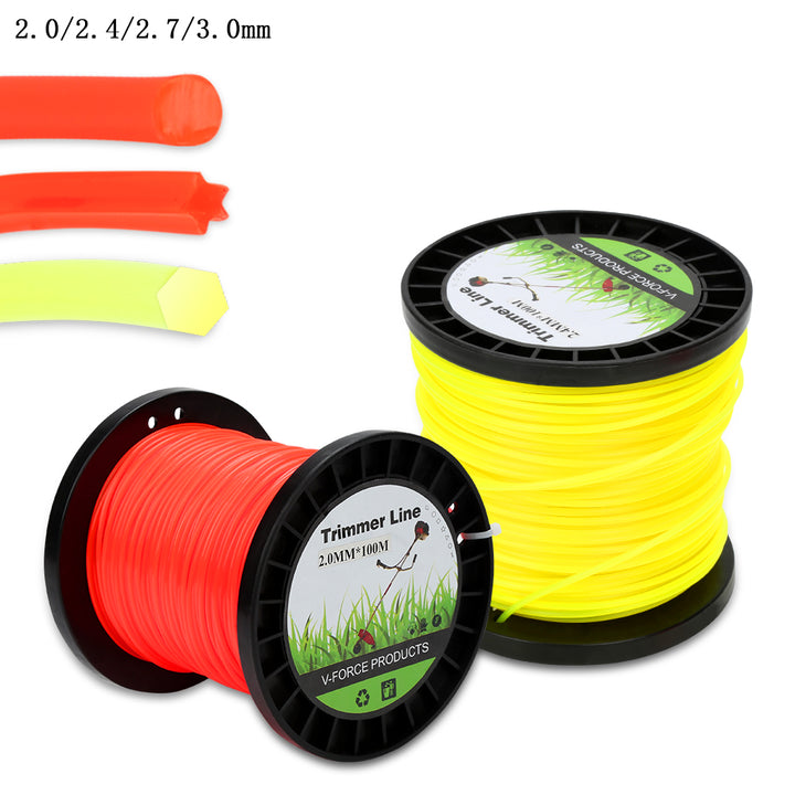 Sonnewelt Trimmerfaden Mähschnur Nylonfaden 100m