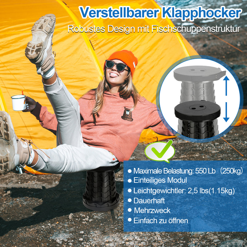 Sonnewelt Tragbarer Klappstuhl Klapphocker