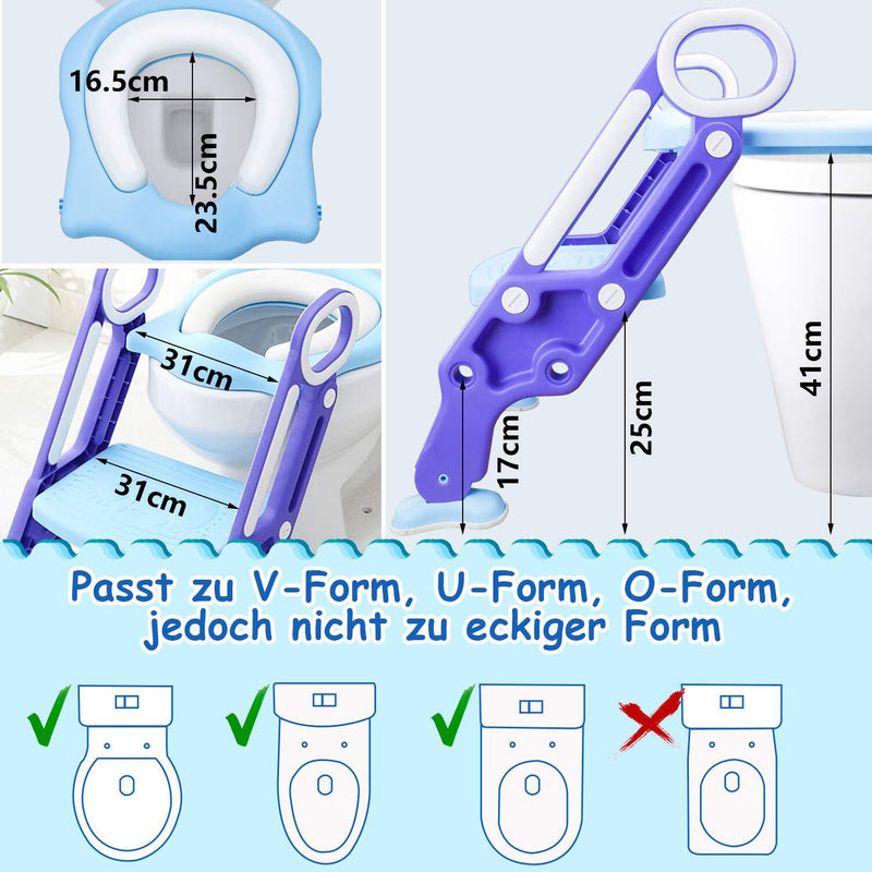 Sonnewelt Toilettentrainer mit Treppe Kinder Lerntöpfchen