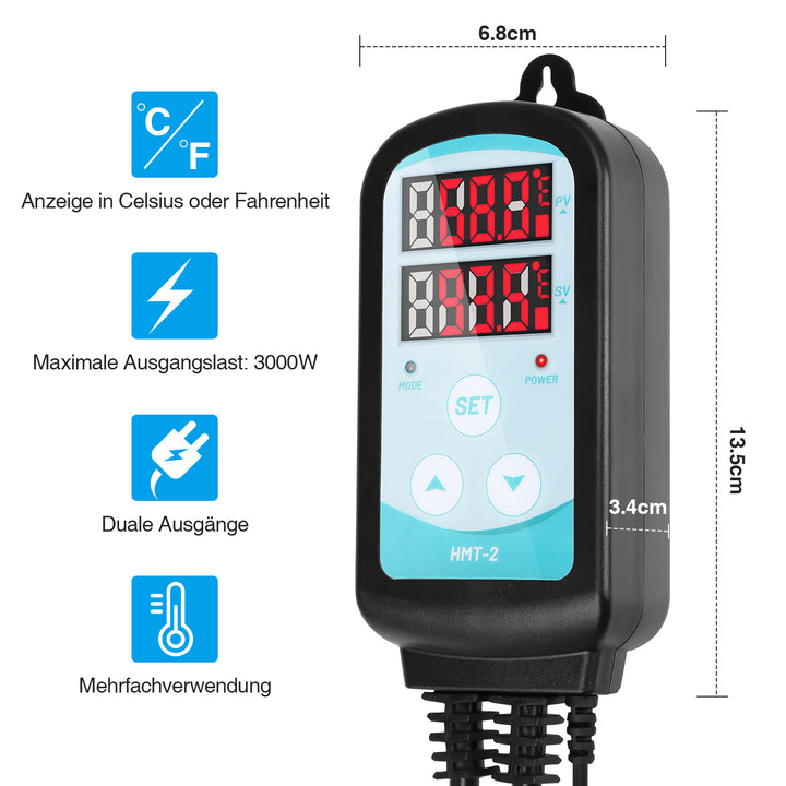 Sonnewelt temperature controller with sensor 230V thermostats
