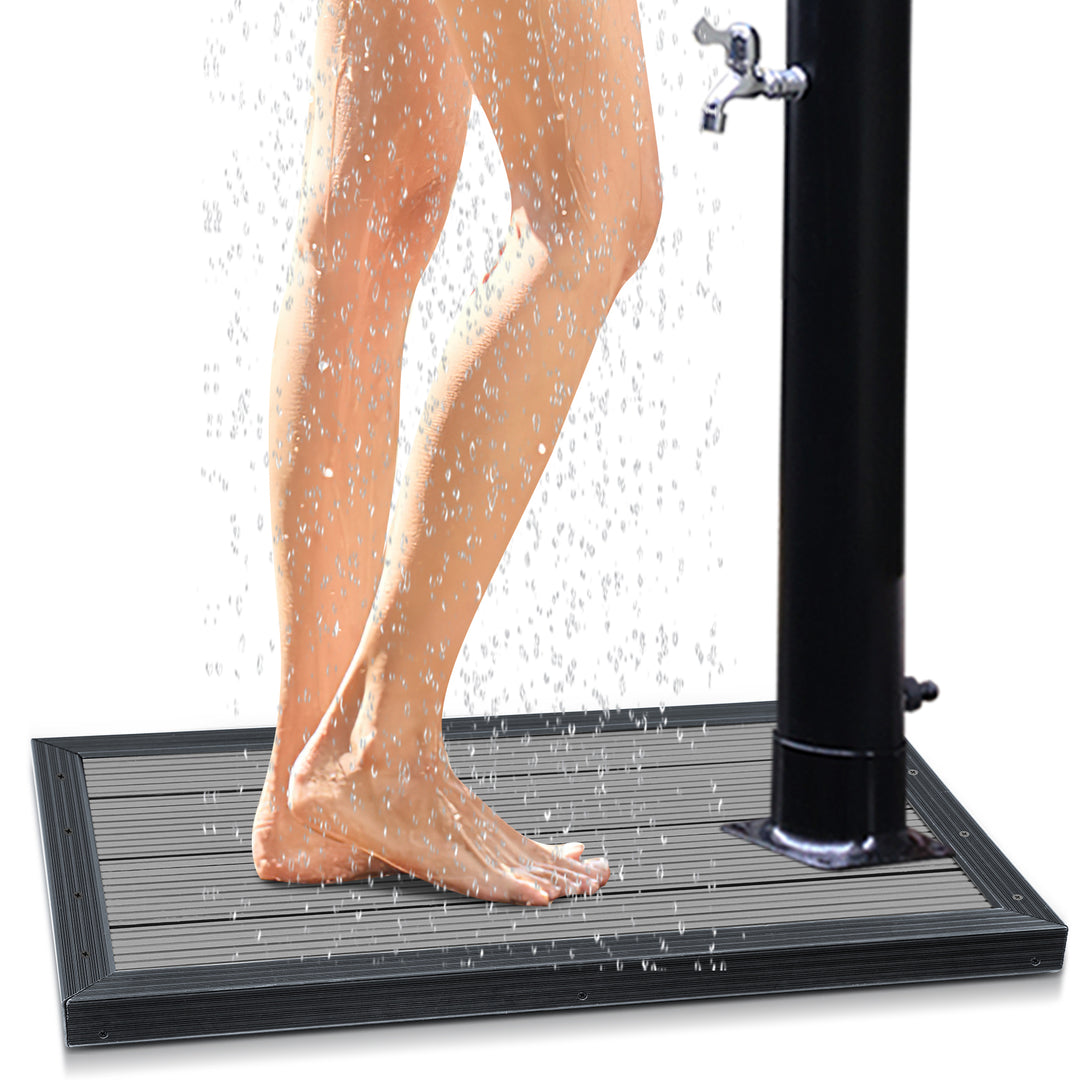 Sonnewelt WPC base plate for pool shower anti-slip