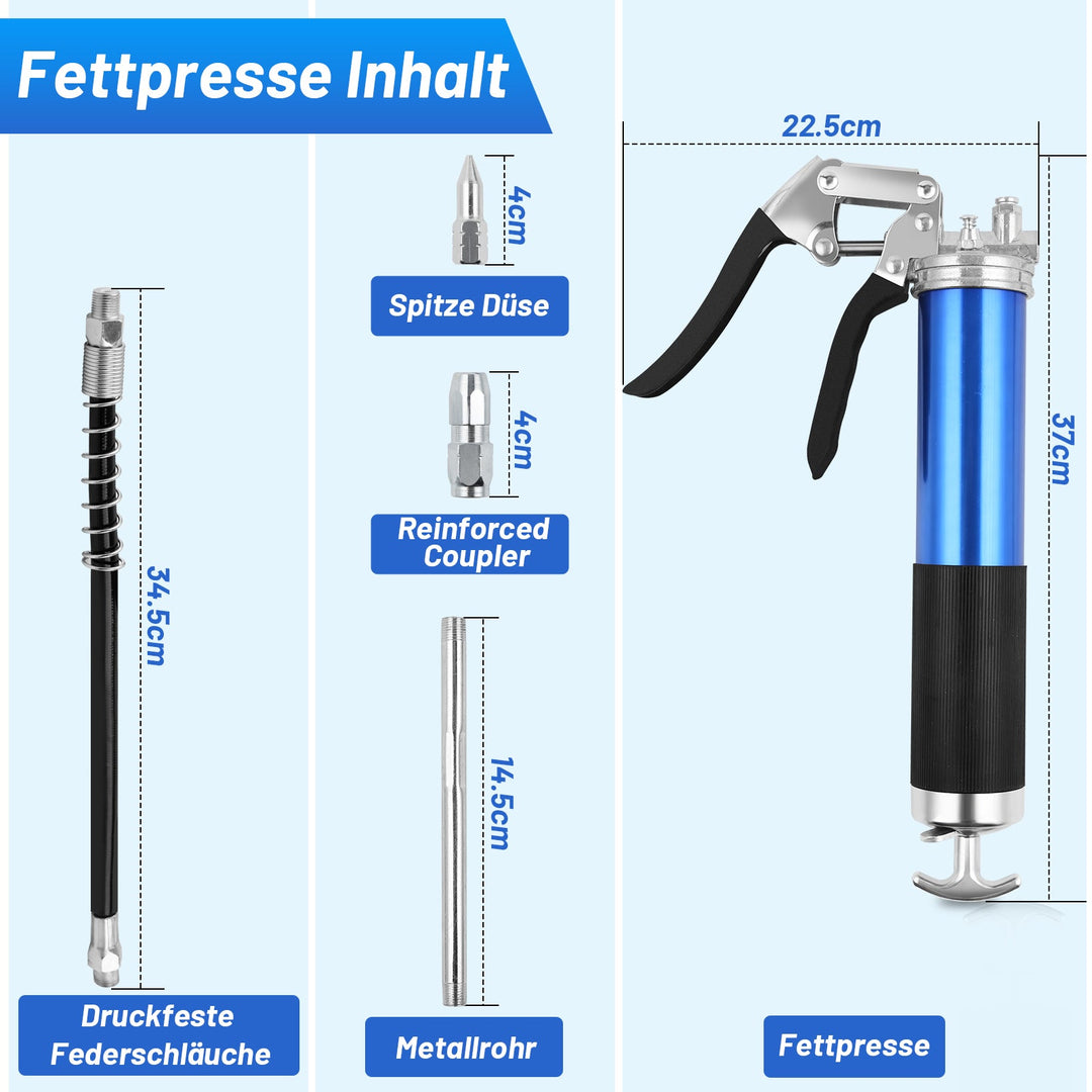 Sonnewelt Fettpresse Handhebelfettpresse Pistolenfettpresse