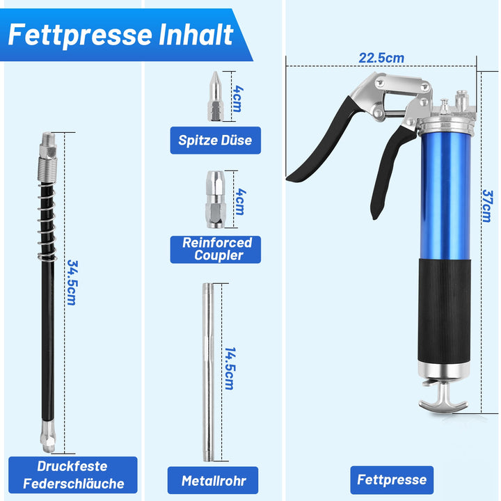 Sonnewelt Fettpresse Handhebelfettpresse Pistolenfettpresse