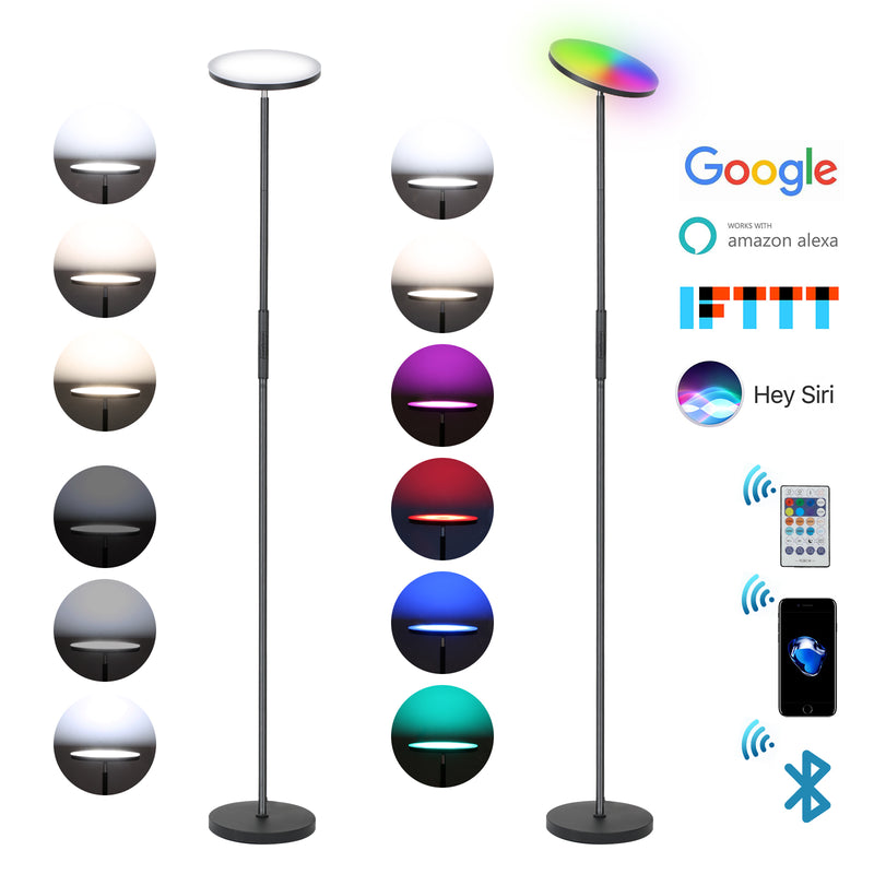Sonnewelt Stehlampe LED Dimmbar RGB 24W