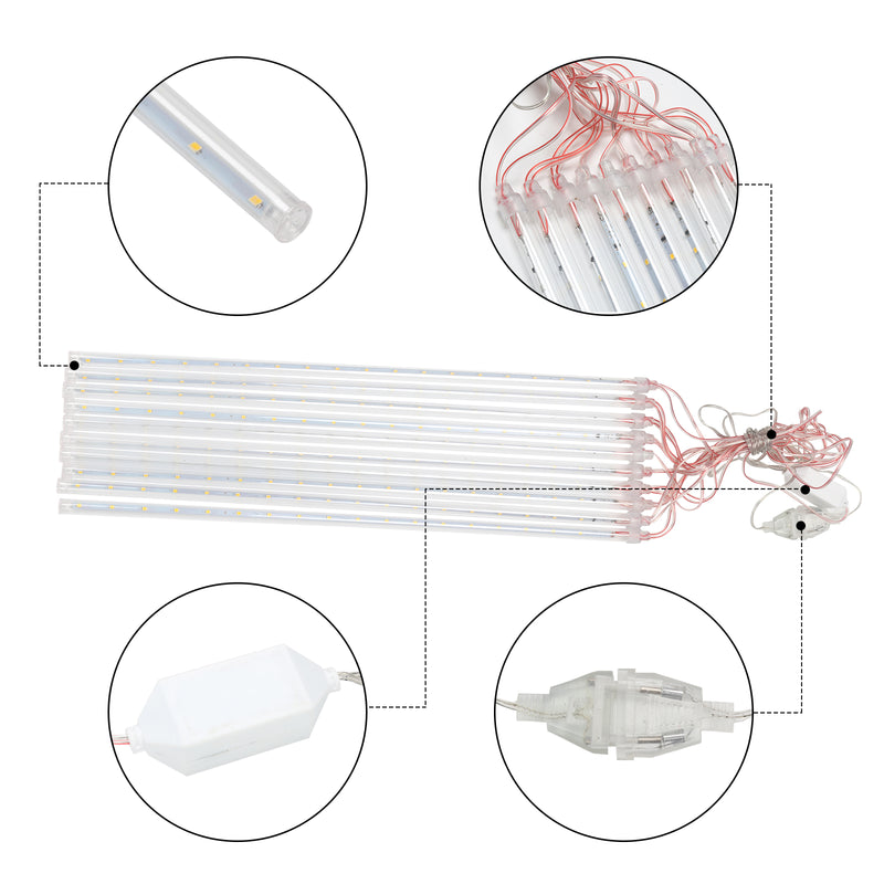 Sonnewelt 360 LED Meteorschauer Lichterkette IP44