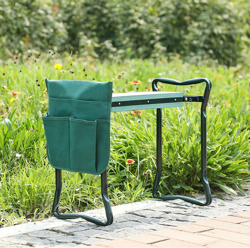 Sonnewelt 2in1 Kniebank Tragbar Gartenhocker