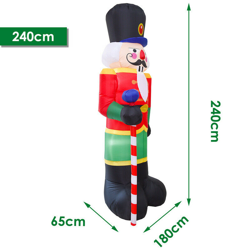 Sonnewelt 240cm Nussknacker Soldat Aufblasbarer