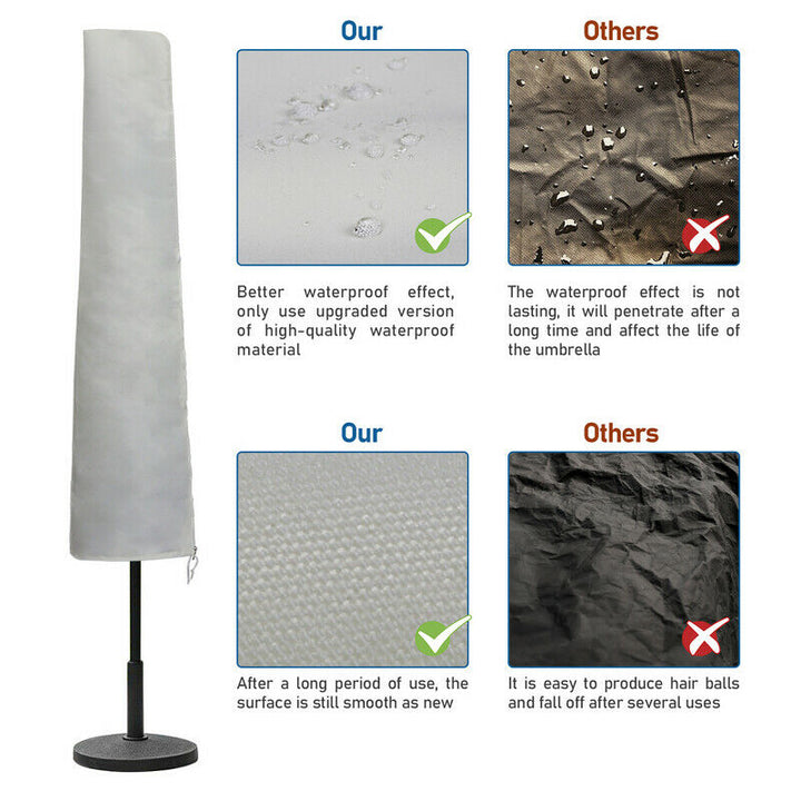 Sonnewelt Ø 350 Sonnenschirmhülle Rechteckig UV-Schutz