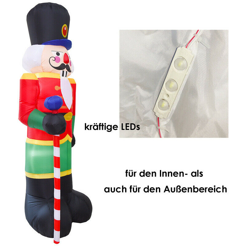 Sonnewelt 240cm Nussknacker Soldat Aufblasbarer