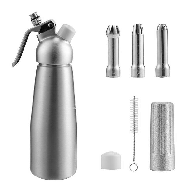 Sonnewelt cream dispenser aluminum with 3 nozzles 500ml