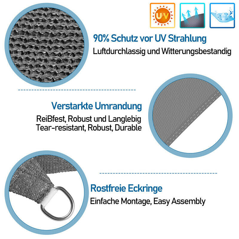Sonnewelt sun sail shade sail UV protection