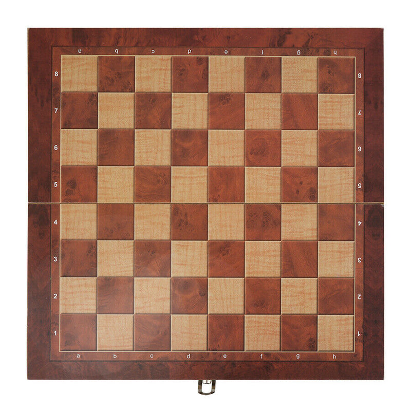 Sonnewelt Schachspiel 3 in 1 Faltbares Schachbrett 29x29CM