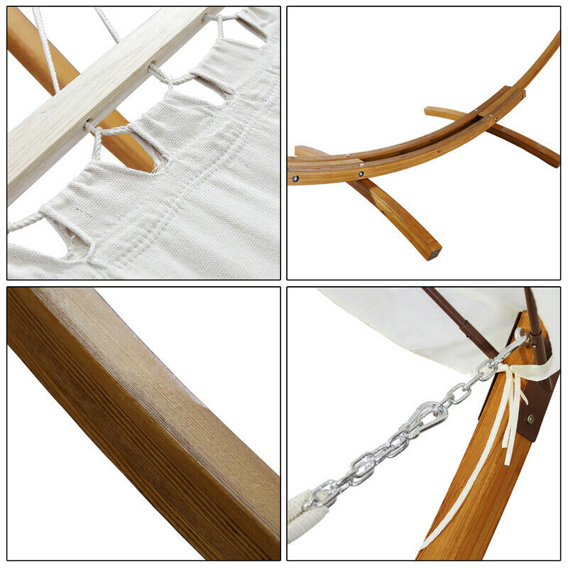 Sonnewelt Hängematte Holz Hammock mit Gestell