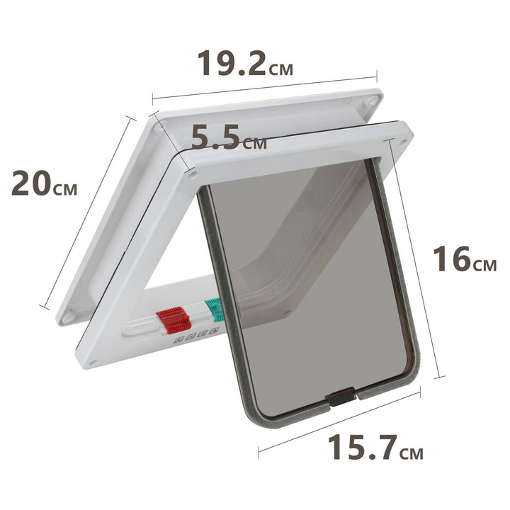 Sonnewelt cat flap pet door 4-way locking
