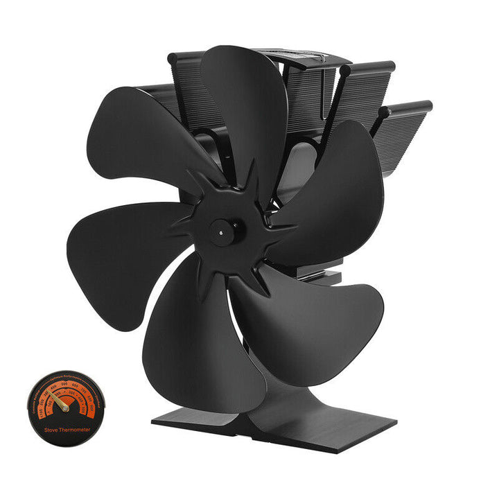 Sonnewelt Ofenventilator Stromloser mit Thermometer